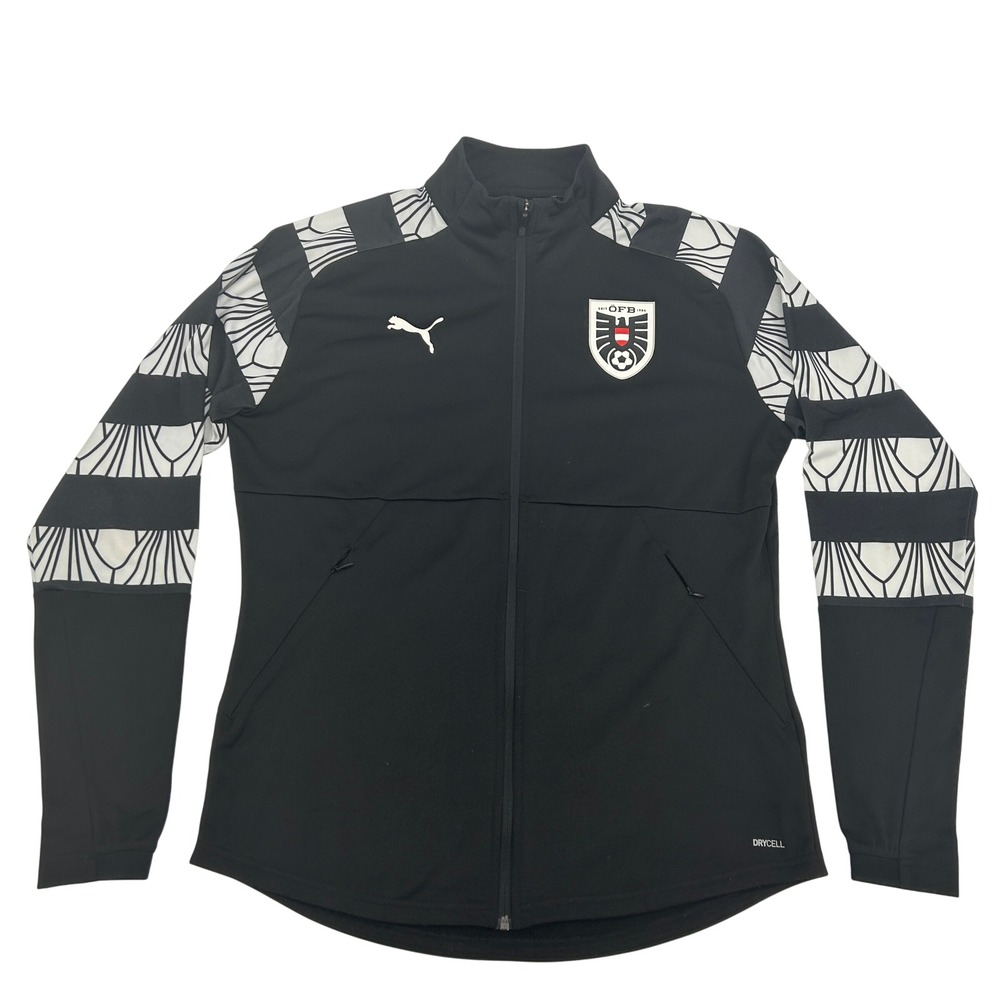 Puma Black and White Women's Track Jacket